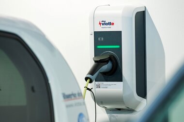 vkw vlotte Vorarlberg | © vkw vlotte Vorarlberg Elektroauto Ladesäule der vkw vlotte Vorarlberg | © vkw vlotte Vorarlberg